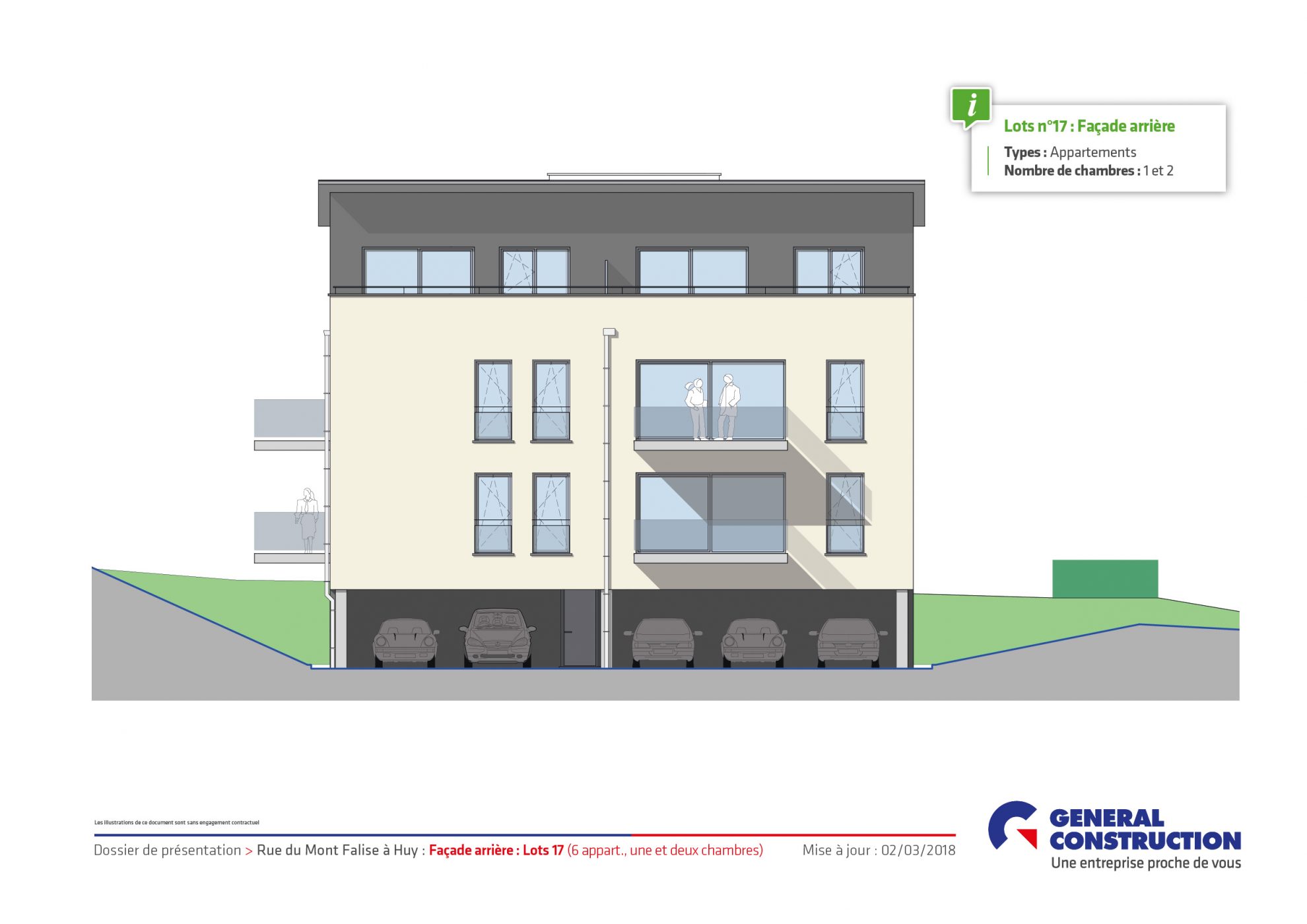 plan appartement une facade
